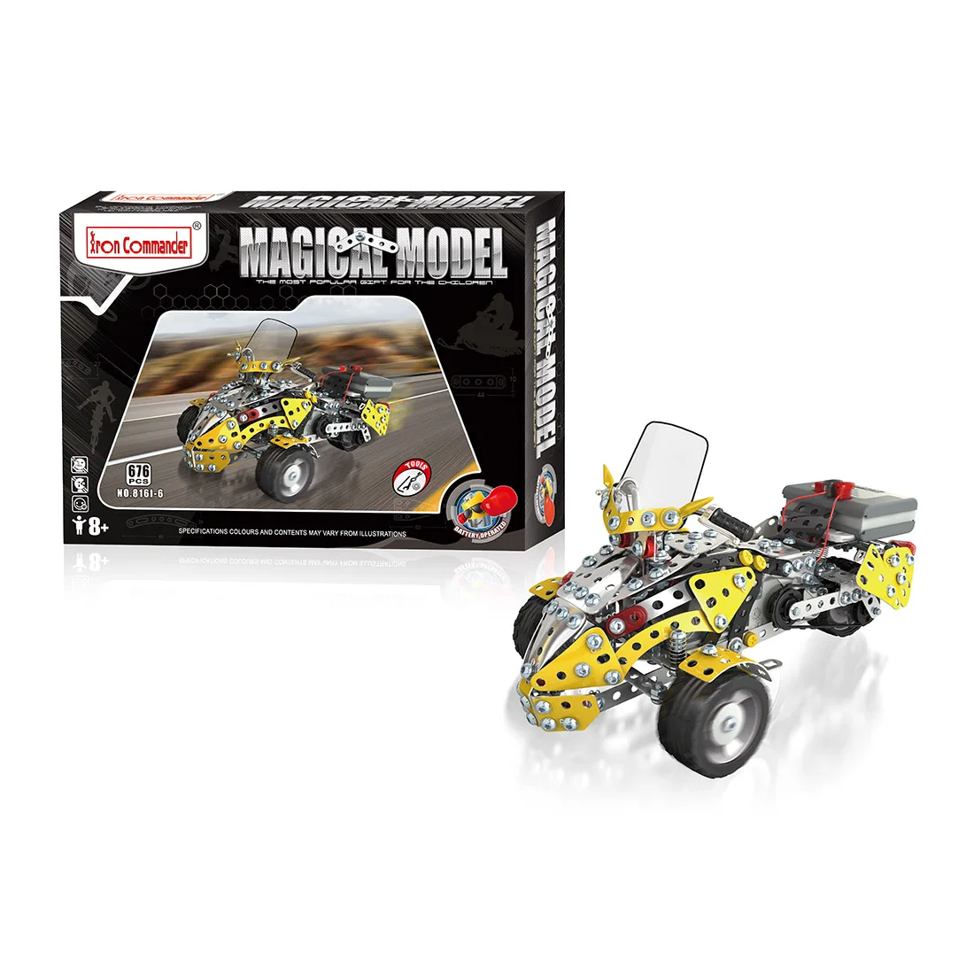 

Inverted Tricycle Metal Assembly Building Blocks DIY Steam Stem Toy Construction Engineering Kits