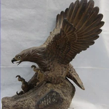 USPS в США S0908 18 Китайский керамический фарфор WUCAI Lucky свирепый Раптор Ястреб Орел статуя птицы