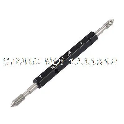 

M3 x 0.5mm Pitch 6H Steel Go-No Go Thread Plug Gage Gauge Silver Tone Black