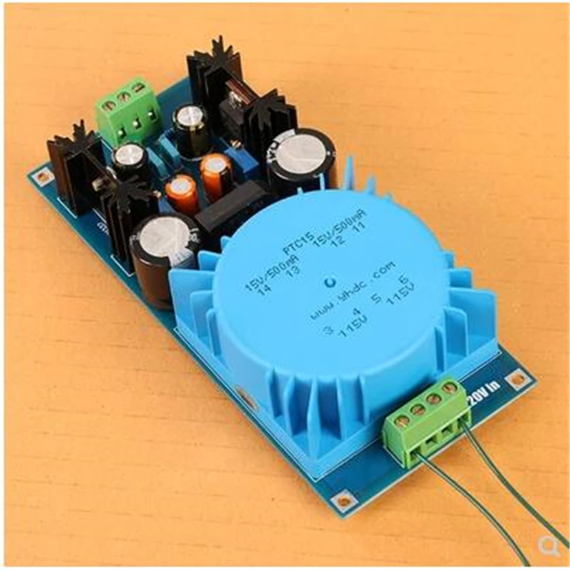 

LM317/LM337 transformer output adjustable voltage regulator board kit