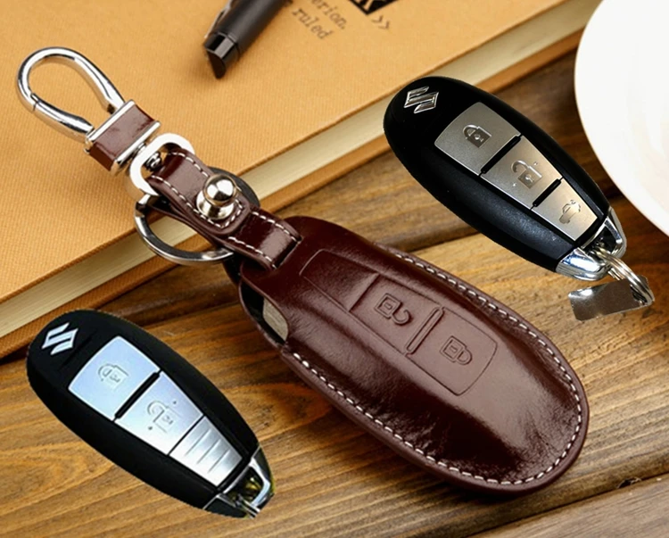 Buy Leather Key fob Cover holder for Suzuki Maruti