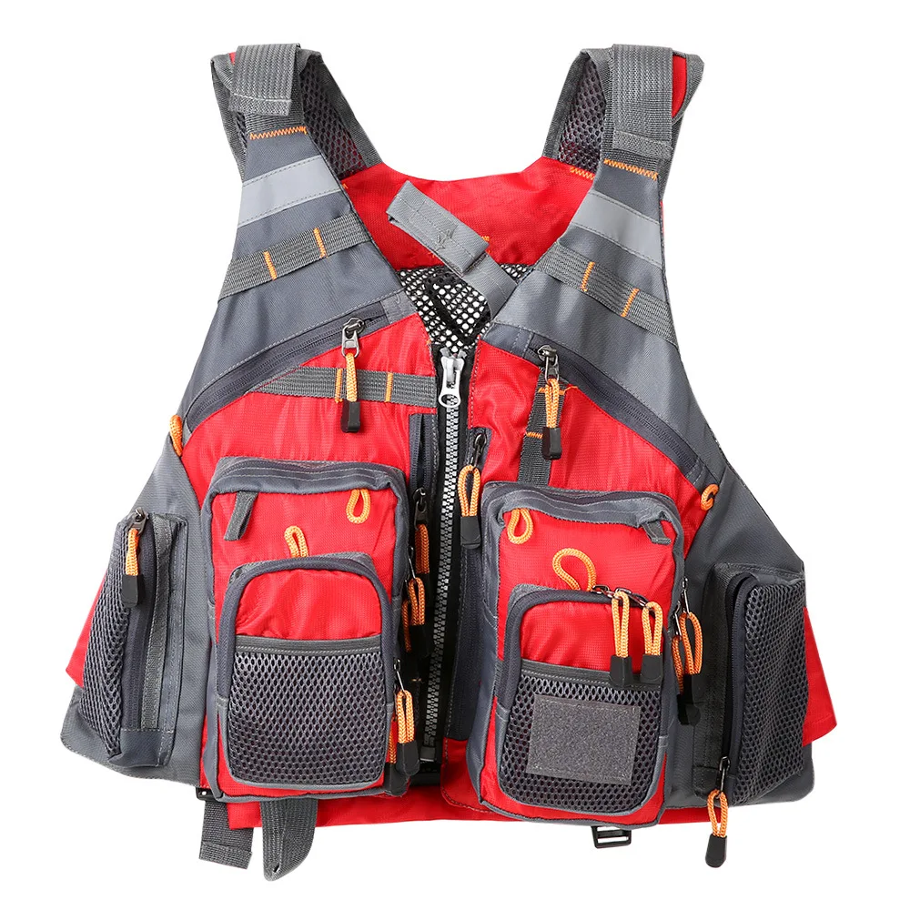 outdoor sport fishing vest men vest respiratory utility fish vest no foam  Buy foam - AliExpress