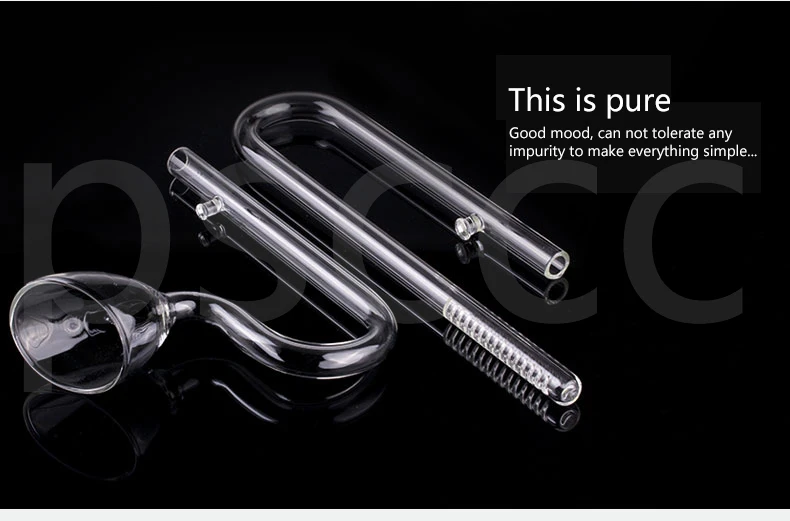 Aquarium ADA style 13/17mm Glass Lily Pipe Inflow Outflow The glass inlet and outlet water pipe in Bell grass cylinder oil film