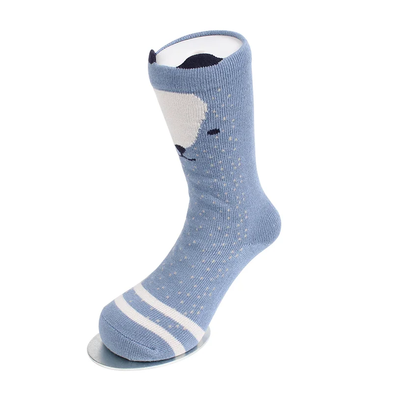 4 Pairs Cartoon Alpaca Kids Socks Animal Infant Cotton Socks Spring Autumn Baby Girls Boys Floor Socks Comfort Children Clothing (20)