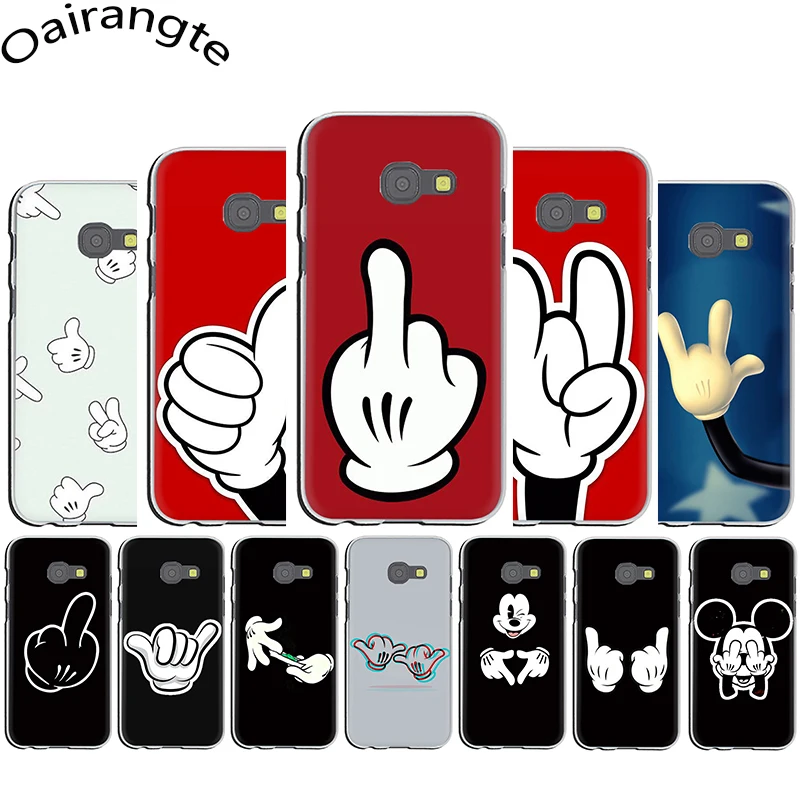 

Mickey Mouse Hand Gesture Hard Phone Cover Case for Samsung Galaxy J1 J2 J3 J5 Prime J6 J7 EU US Version