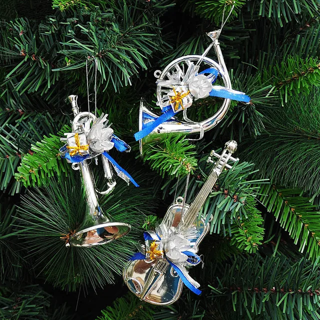 Christmas Musical instrument pendant tree ornaments 15cm light