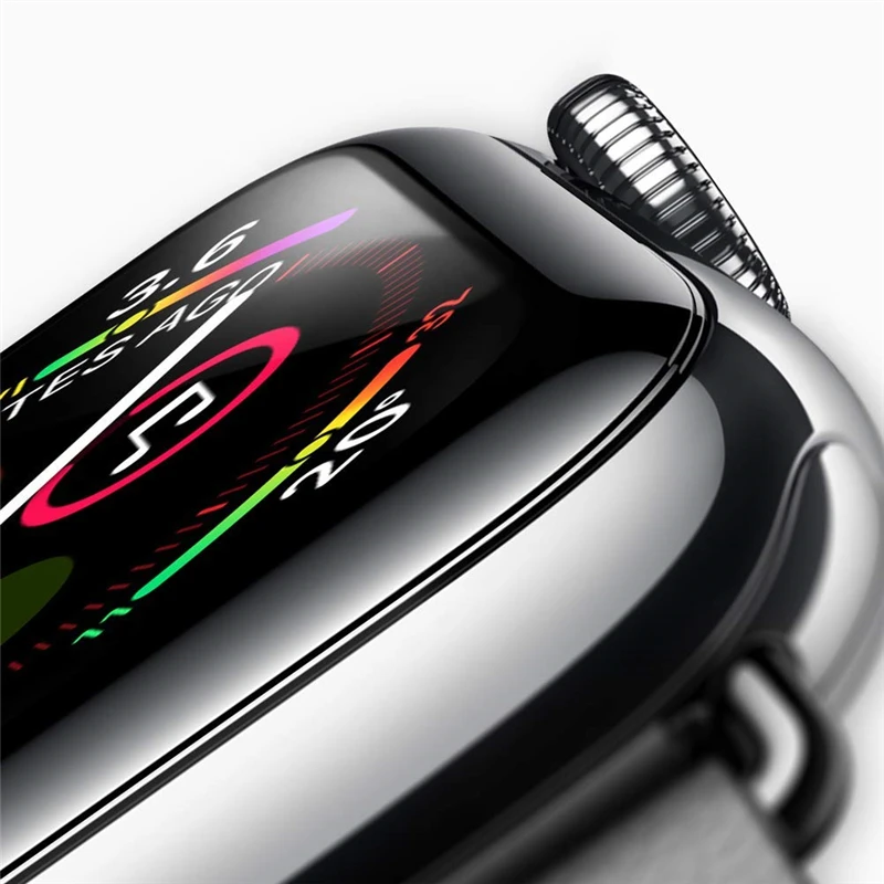 3D защитное стекло с полным покрытием, умные часы для Apple Watch, серия 38 мм, 42 мм, 40 мм, 44 мм, умные часы, защитная пленка для I Watch для мужчин