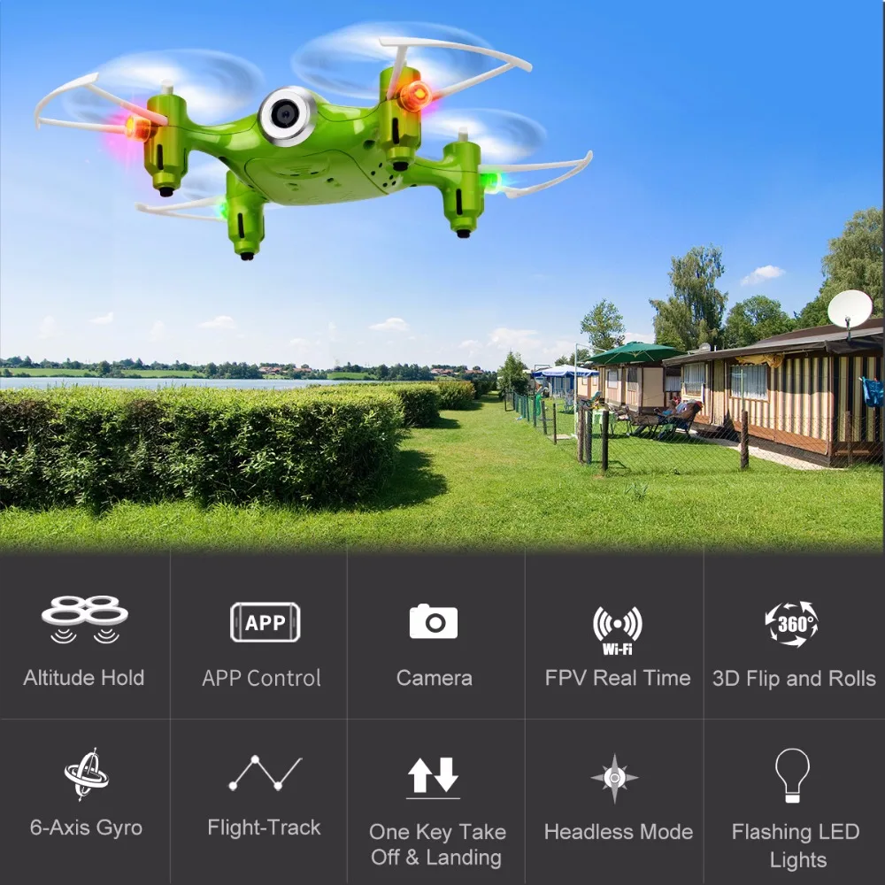 X21W Selfie Mini Drone with Wi fi Camera hd 720P FPV Dron RC Quadcopter 2 4GHz