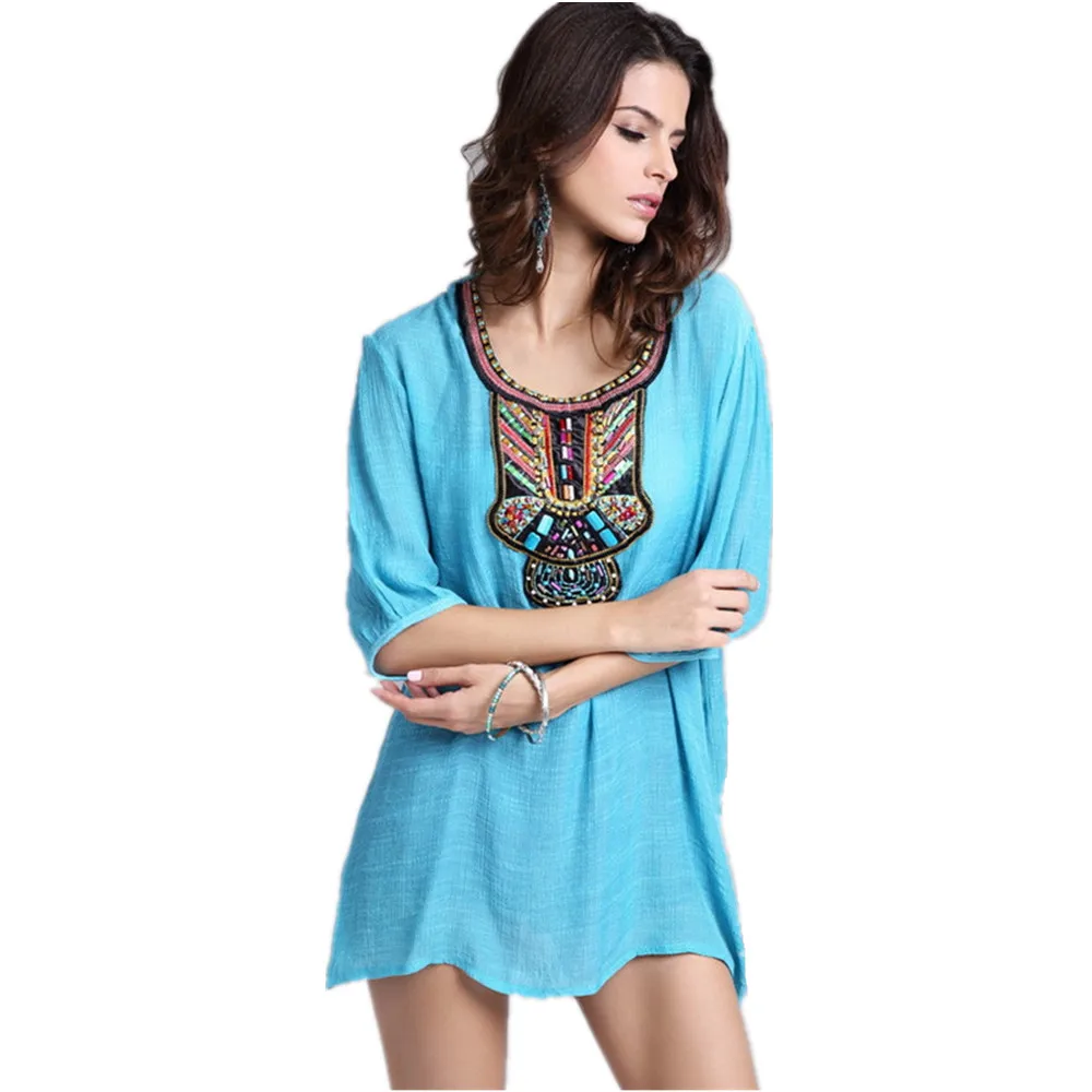 2019 العلامة التجارية التطريز T قميص المرأة عارضة Camisetas موهير تيشيرت صيفي أزياء السيدات الجسم قمم المحملة Blusas الأنثوية الملابس