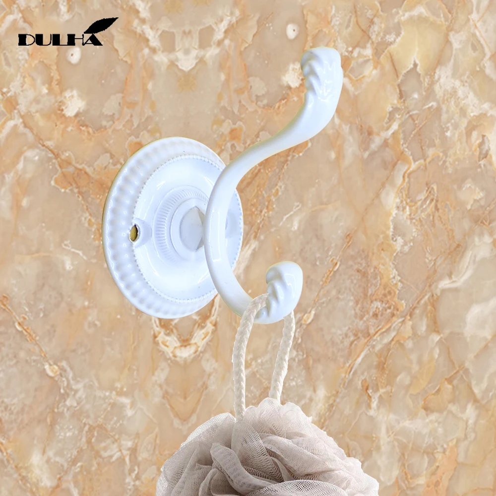 Us 4 23 13 Off White Decorative Wall Hooks For Hanging Cloth Hat Towel Hook Hangers Metal Coat Bag Rack Hanger For Wardrobe Bathroom Kithen In Robe