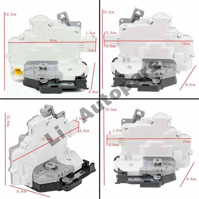 Привод замка двери для Audi q3 q5 q7 A4 A5 TT b6 для Skoda Superb Seat Ibiza левый и правый 8K0839016 3C4839016A 8J2837015A