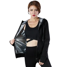 Jinxiushirt Для женщин горячий пот куртка Бег спортивный комплект Йога Спортивная Фитнес тренажерный зал куртка одежда с длинным рукавом CK811 + WT533