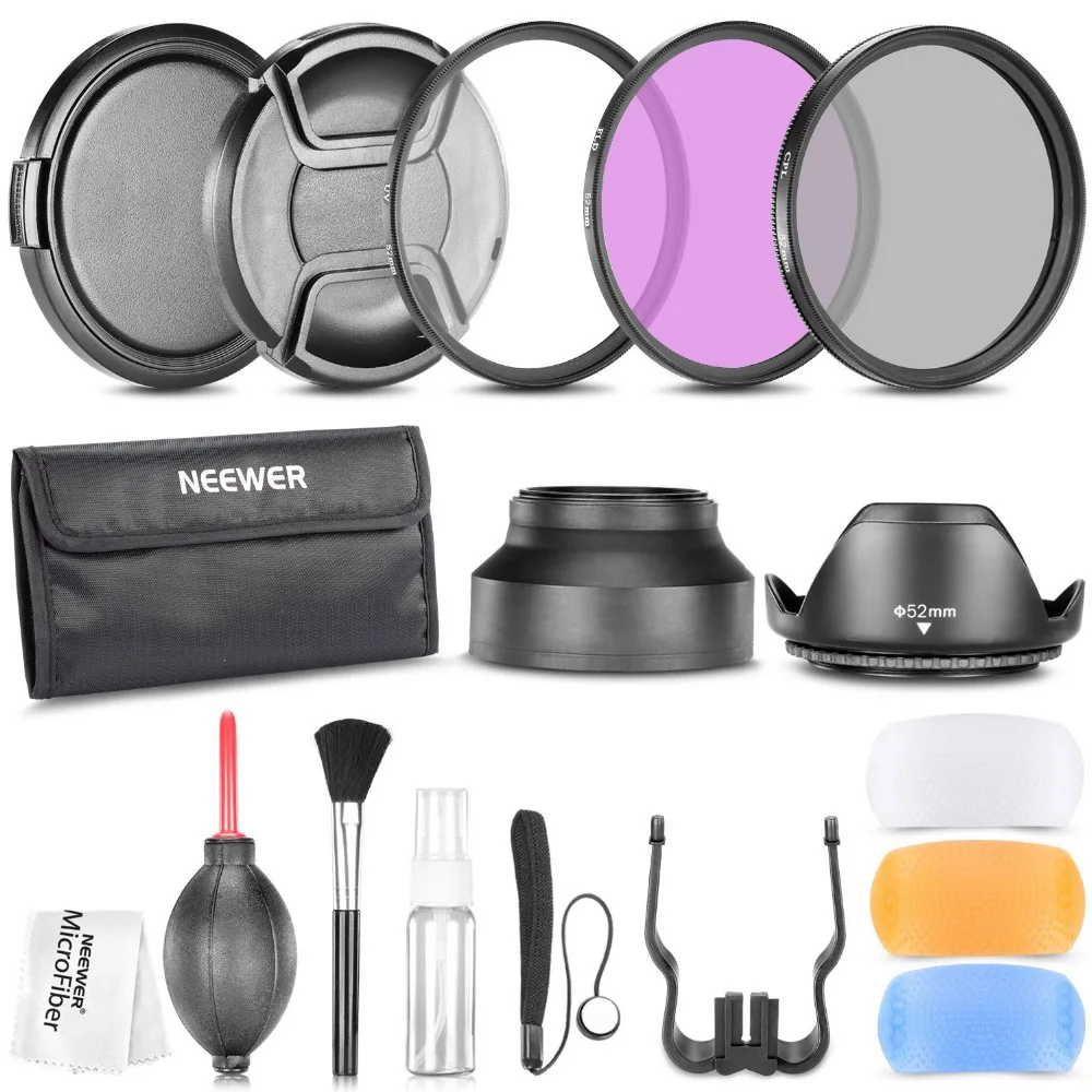 Andoer 52mm Nahaufnahme Makro Filtersatz +1 +2 +4 +10 Mit Tasche