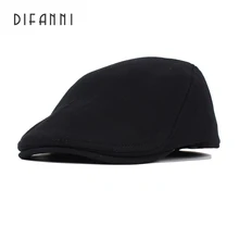Difanni осень зима мужская Мода вельветовые милые дамские шляпы винтажные трендовые Топ Fedora шляпа для женщин Восьмиугольные шляпы