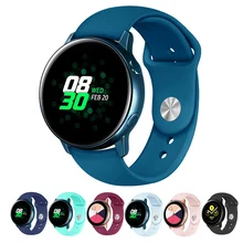 Спортивные ремешки для samsung Galaxy Watch Active ремешок 20 мм ремешок для часов силиконовые ремешки для Galaxy Watch 42 мм умные Ремешки для наручных часов