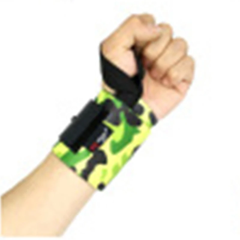 2 шт. регулируемый браслет эластичные бинты для запястья повязки для тяжелой атлетики Powerlifting дышащие нарукавные повязки 10 цветов - Цвет: Camouflage Green