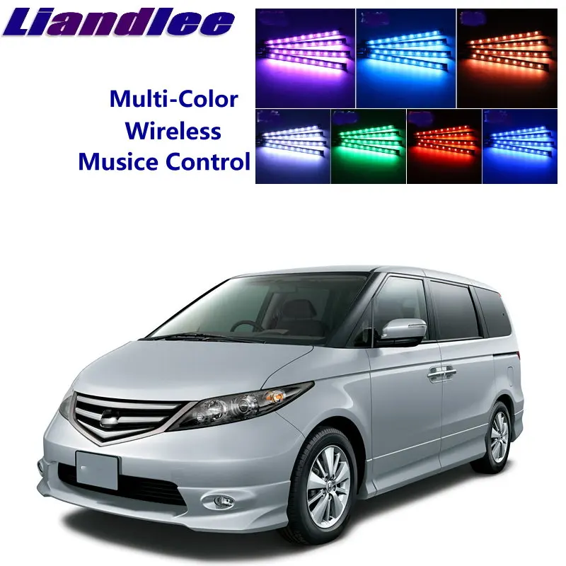 LiandLee Car Glow Interior Floor Decorative Atmosphere Seats Accent Ambient Neon light For HONDA Elysion RR 2004~2019