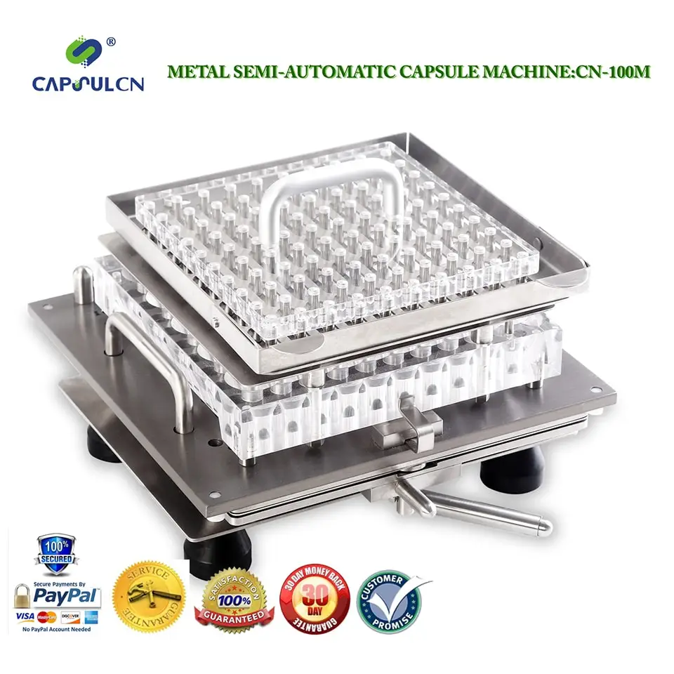 Semi Automatic Capsule Filler Size 3 CN 100M / Capsule Filling Machine