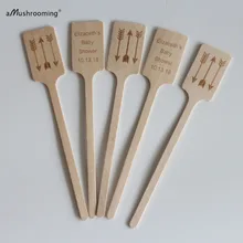 X100 персонализированные Baby Shower деревянные палочки для размешивания гравировкой тема соломинка для помешивания изготовленный на заказ мешалки для кофе или кекс выбирает