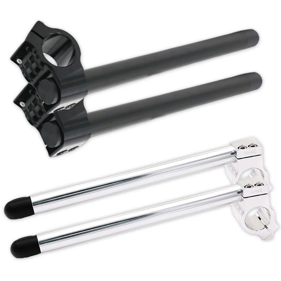 

Hot Sale Cafe Racer Motorcycle Handlebar Racing Adjustable CNC 31/32/33/35/36/37//39/41/45/48/50/51 mm Clip On Fork Handle Bar
