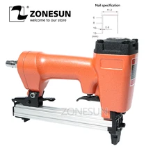 ZONESUN 1013J пневматический штапельный пистолет воздушный Брэд дверная форма пневматический молоток мебель деревянное кресло Деревообработка воздушный степлер 11,2 мм
