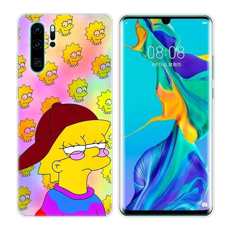 Homer Simpson Мягкий силиконовый чехол для телефона huawei P30 P20 Pro P10 P9 P8 Lite P Smart Z Plus NOVA 3 3i Модный чехол