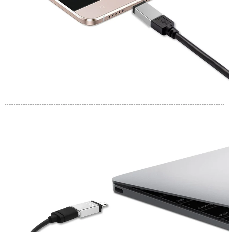 DM USB C адаптер Тип C USB 3,0 адаптер Thunderbolt 3 Тип-C адаптер OTG кабель для Macbook pro воздуха samsung S10 S9 USB OTG