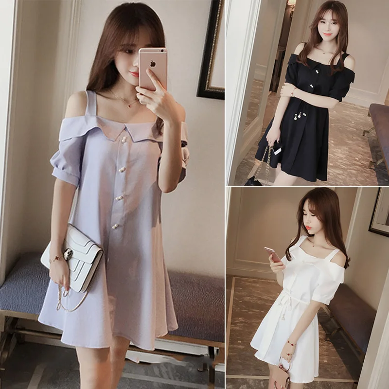 

plus big size 4xl women clothing dress 2016 summer style korean vestidos cute sweet sexy white black strapless thin dress A0667