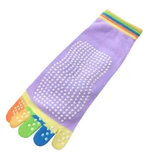 ; женские носки унисекс для йоги; носки с пятью пальцами; нескользящие носки; воздухопроницаемые носки с носком; 30LY18