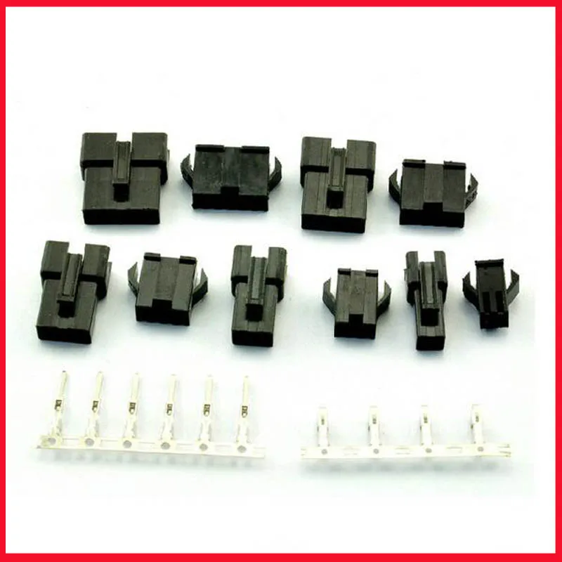 

50 Sets/lot, (2+3+4+5+6Pin) each Pin 10 sets JST 2.54mm SM series Multipole Connector plug, With ternimal male and female