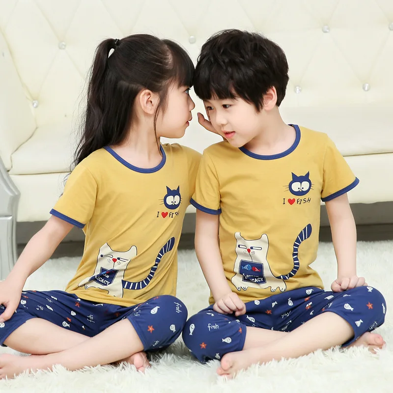 

Kids Sleepwear Baby Girl Pajamas Sets Boys Sleep Suit Cartoon Cotton Pajamas For Children Toddler Girl Clothes Pijama Infantil