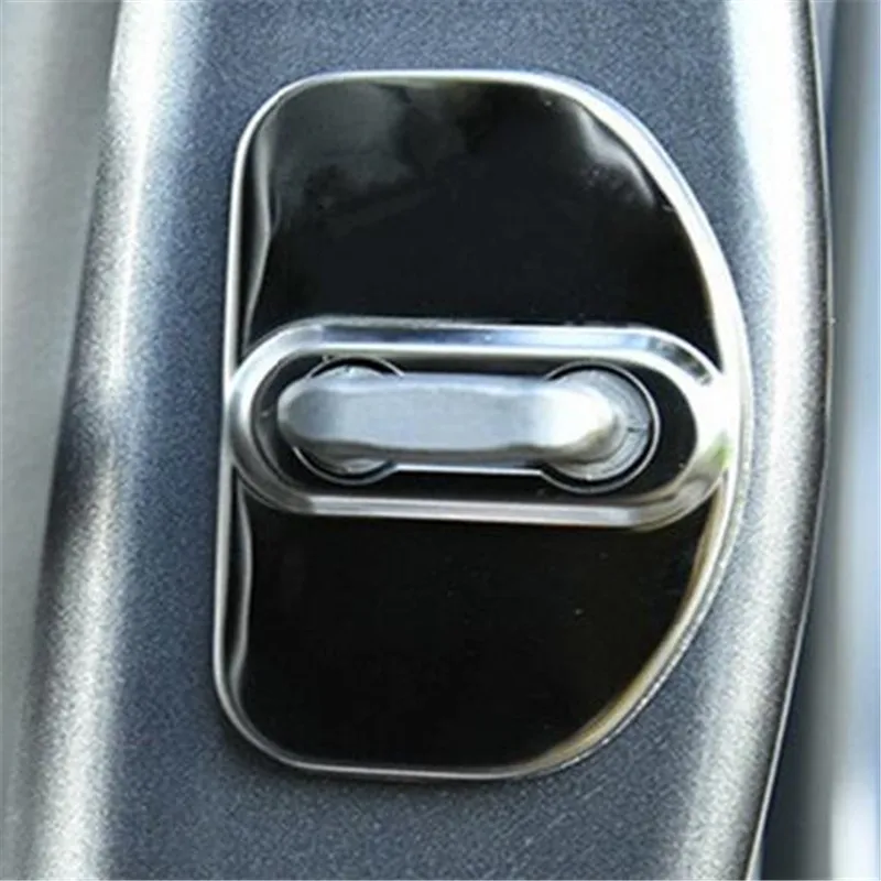 4 шт. Нержавеющая сталь автомобиля D Форма замок крышки для Audi a6 c5 a4 b6 a4 b8 a4 b7 a4 b5 a6 c6 a3 a5 q5 2001-2009 стайлинга автомобилей