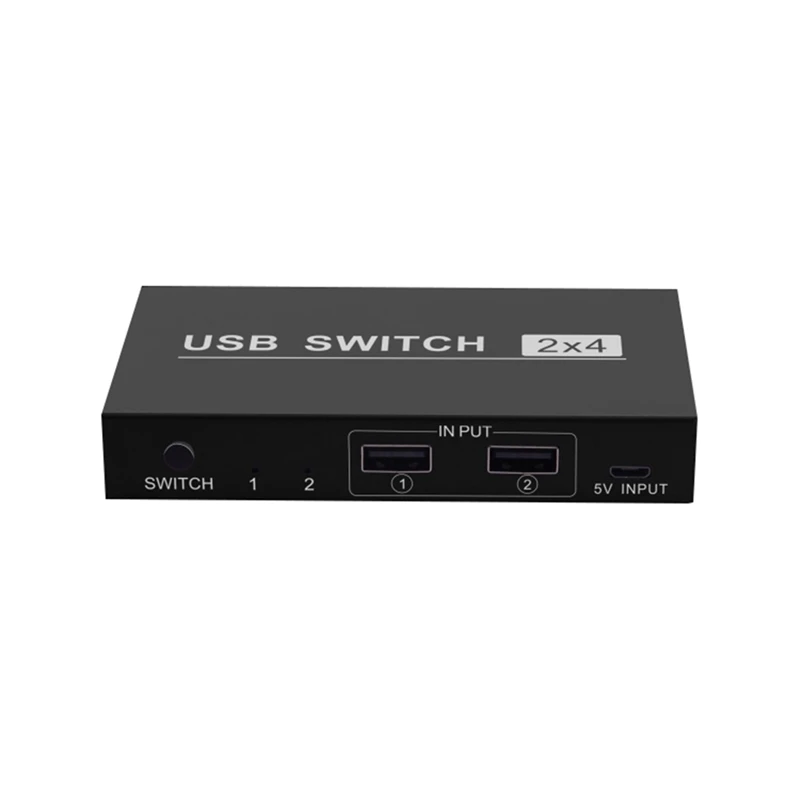 

Usb 2.0 Sharing Switch Selector 4 Port 2 Computers Peripheral Switcher Adapter Hub For Pc, Printer, Scanner, Mouse, Keyboard