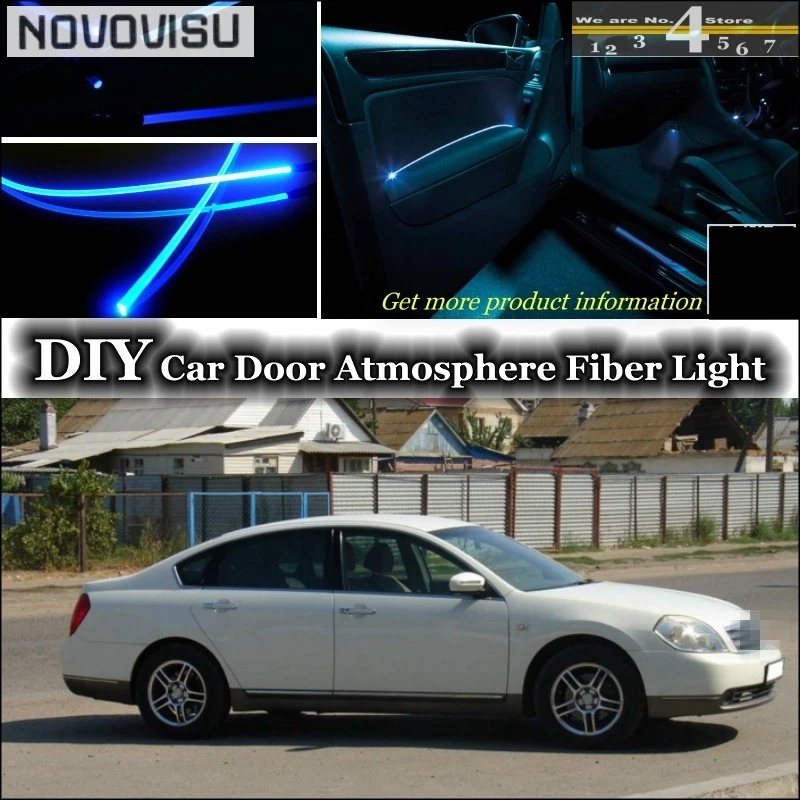 Car Atmosphere Light for NOVOVISU For Nissan Cefiro A33 J31 J32 L33 interior Ambient Light Tuning Atmosphere Fiber Optic Band Lights Door Panel