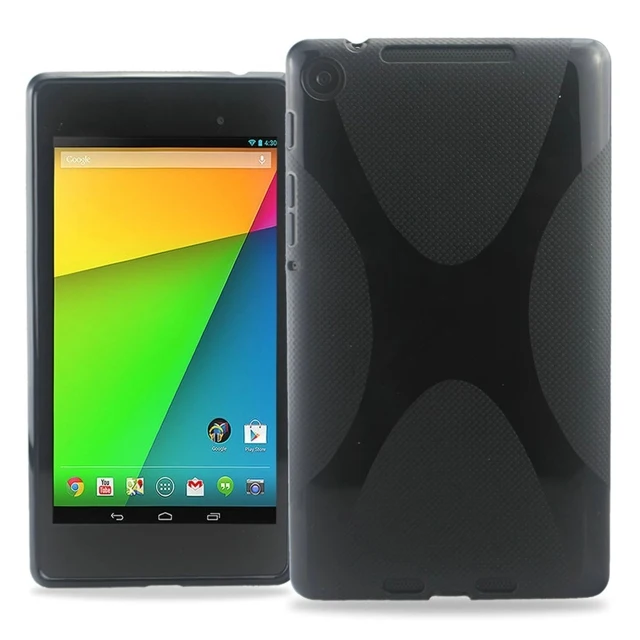 

New Silicone Anti-skid X Line Soft Silicon Rubber TPU Gel Skin Shell Cover Case For Google Nexus 7 II 2nd 2gen 2013 7" Tablet