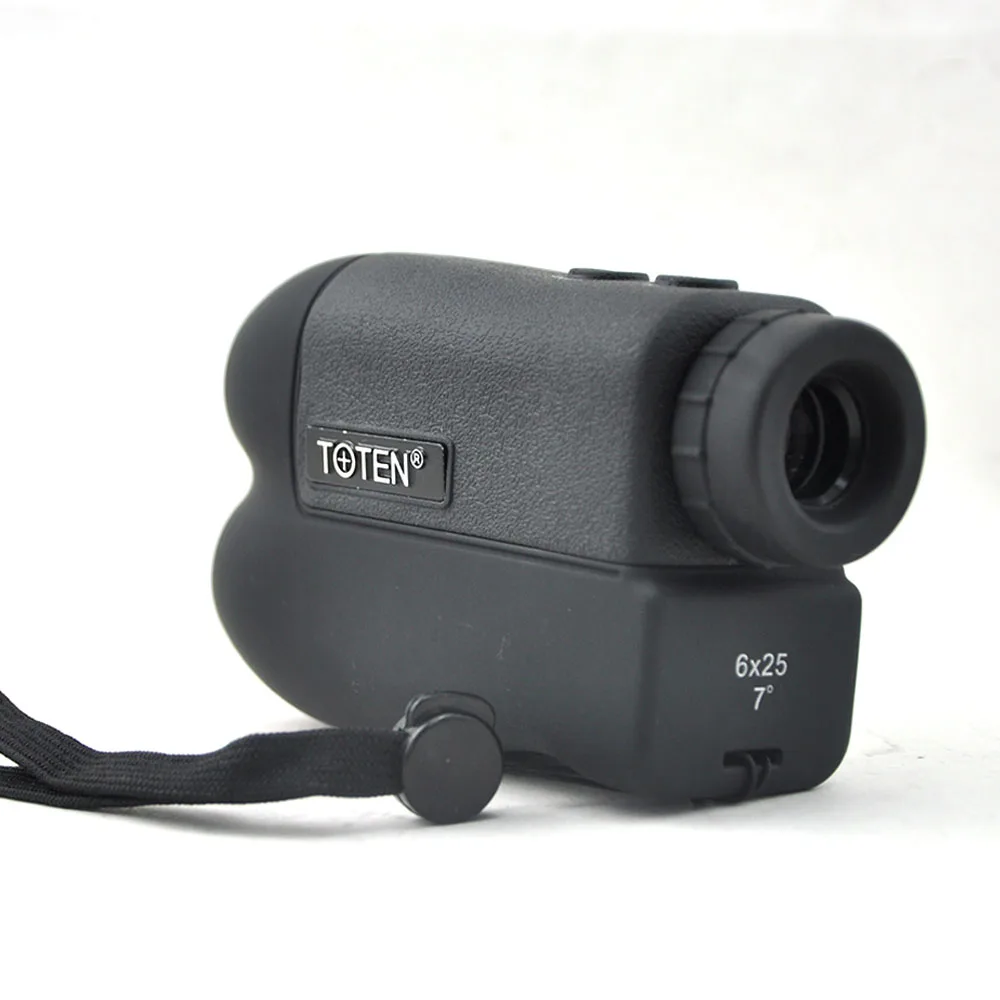Лазерный дальномер TOTEN Optics 6x25 Монокуляр для охоты измерение 600 м/г целевой высота