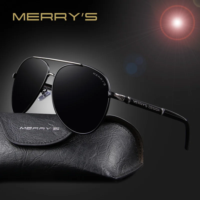 Merry's, модные классические брендовые дизайнерские солнцезащитные очки, мужские, HD, поляризационные, алюминиевые, для вождения, солнцезащитные очки для мужчин, роскошные оттенки, UV400 S'8728