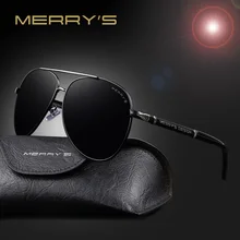Merry's, модные классические брендовые дизайнерские солнцезащитные очки, мужские, HD, поляризационные, алюминиевые, для вождения, солнцезащитные очки для мужчин, роскошные оттенки, UV400 S'8728