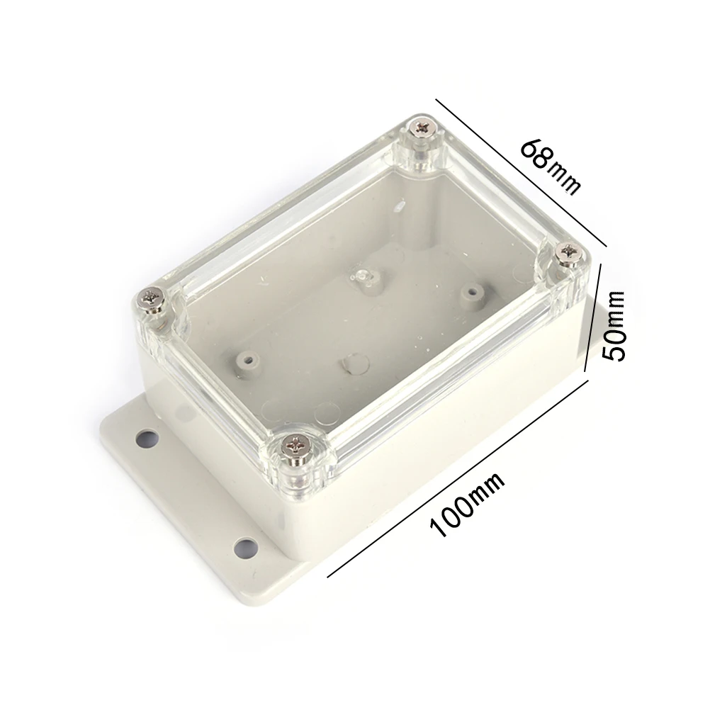 

100*68*50mm Small Electronics Enclosure Clear Plastic Enclosure Waterproof Junction Box Switch Box DIY PLC Project Box 1PC