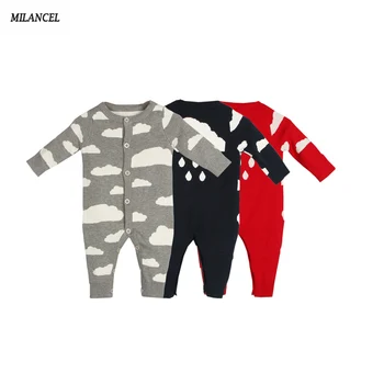 

Milancel Baby Rompers Ropa Bebe Cotton Newborn Infant Romper Cloud Baby Girl Boy Jumpsuit 2018 Winter Baby Clothing