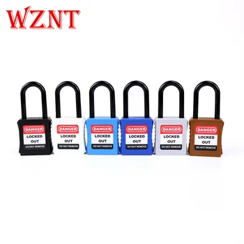 

2pcs free shipping 38mm Nylon Shackle Safety Lockout Padlock with Keyed Alike