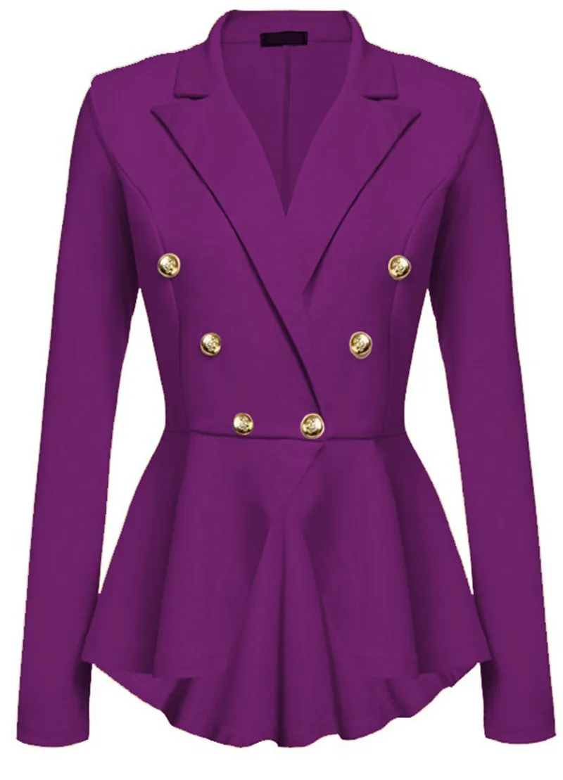 Модный бренд, блейзеры, пальто, черный, красный, женский тонкий элегантный пиджак, Женская рабочая одежда, Casaco Feminino, женская одежда, офисная одежда - Цвет: Style Eight
