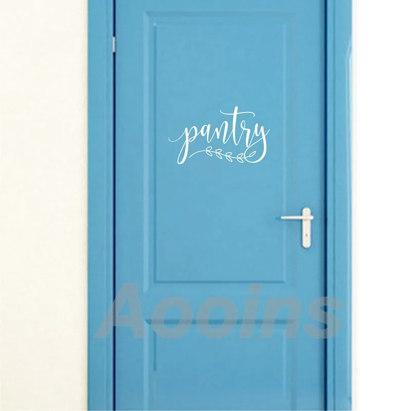 Pantry Sign Vinyl Art Sticker Door Decor