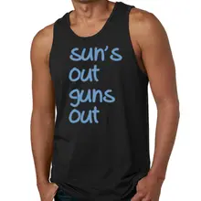 SUNS OUT GUNS OUT SUN'S пляжная майка без рукавов Мужская футболка забавная для мужчин и женщин