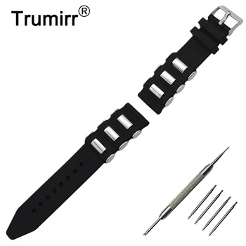 

22mm Silicone Rubber Watch Band + Tool for Motorola Moto 360 2 46mm Replacement Watchband Strap Wrist Belt Bracelt Black