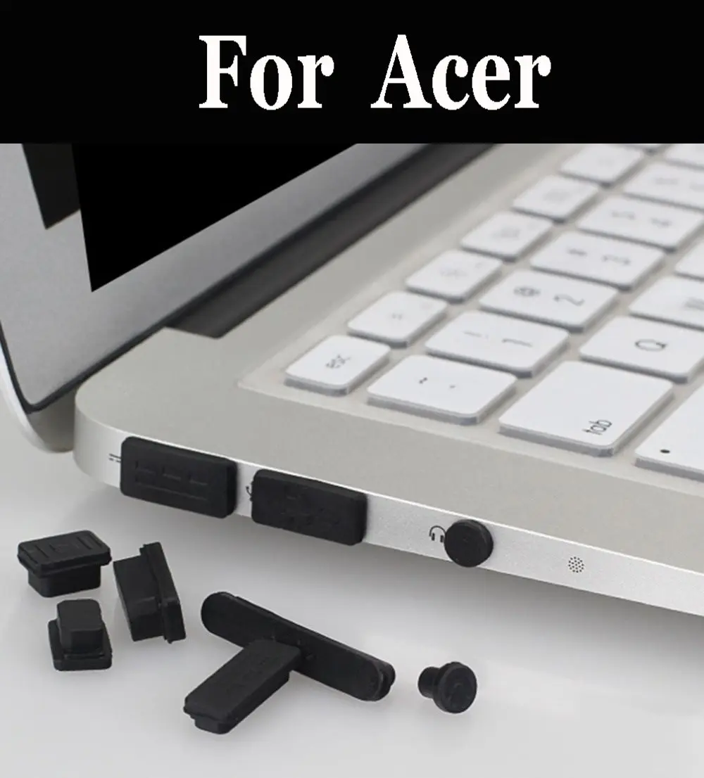 

12pcs Silicone Anti-Dust Plug Stopper Laptop Usb Dust Plug Cover For Acer R 11 C738t Aspire A315 A515 Predator G9 Spin 1 Sp111