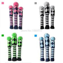 Гольф пом вязать древесины головных уборов 1#3#5# для Драйвер FW fairway Wood Club зеленый/синий/серый/розовый