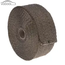 10m Glass Fiber Heat Insulating Wrap Tape Heat Exhaust Pipe Resistant Fireproof Cloth for Car Automobiles