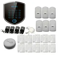 Wireless wifi gprs gsm ladrón de la seguridad kit sistema de alarma con marcación automática pir motion sensor para ministerio del interior del departamento comercial