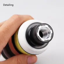 1 Inch DETAILING 5 pcs Buffing and Polishing Kit with 3 Flat Foam Pads& 1 Wool Buffing Pad and a Backing Plate